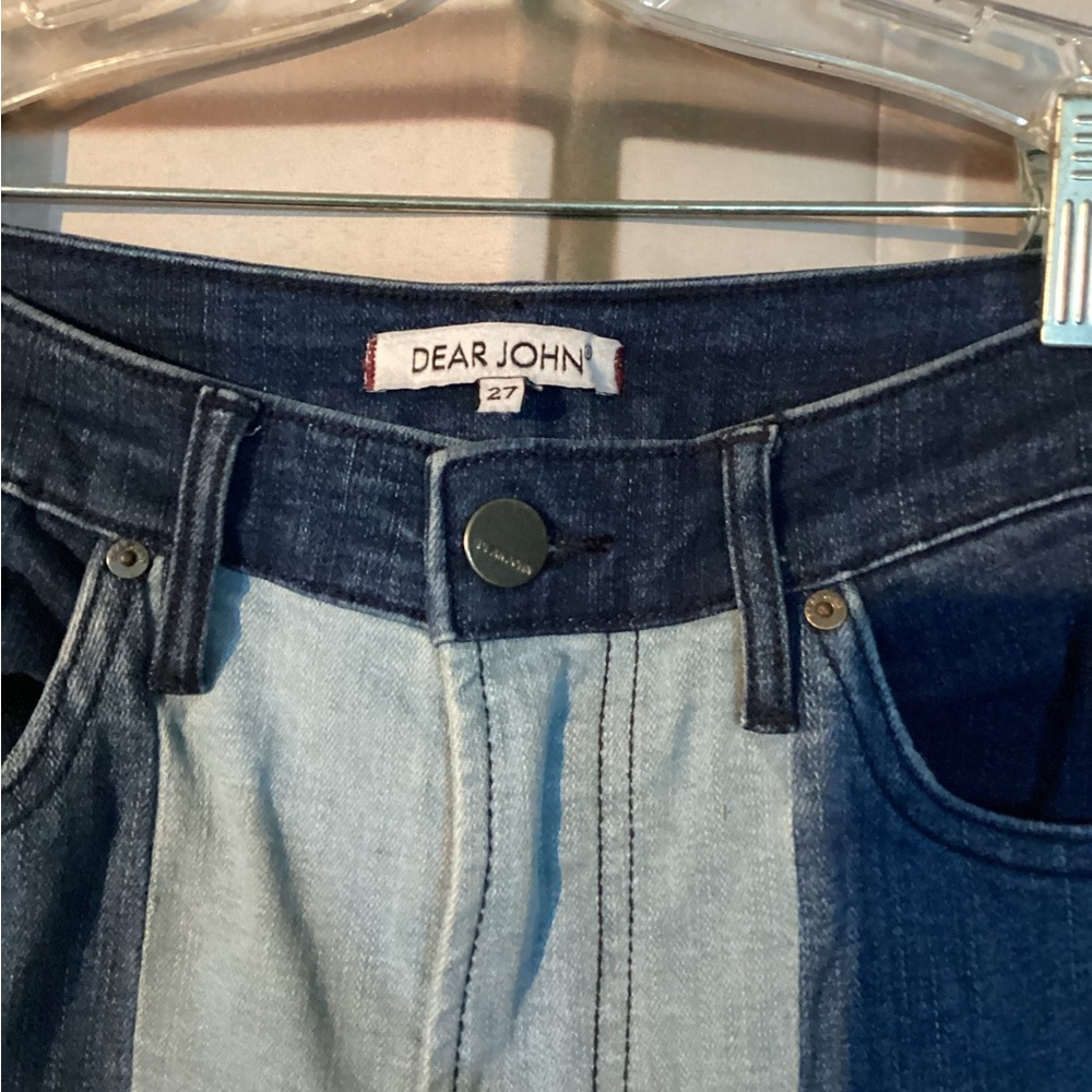 Dear John Two-Tone Patchwork Retro Wide Flare Leg… - image 2